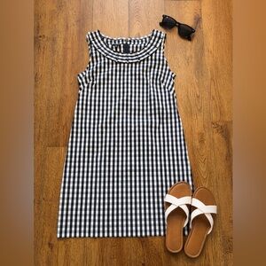 Talbots Black and White Checkered Dress